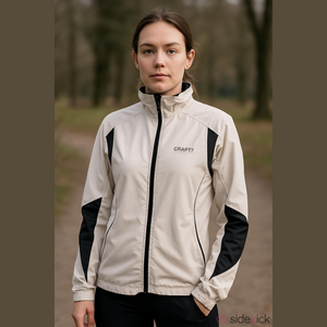 Craft Women's L3 Protection Cycling Jacket Mint and Navy Women Size Medium